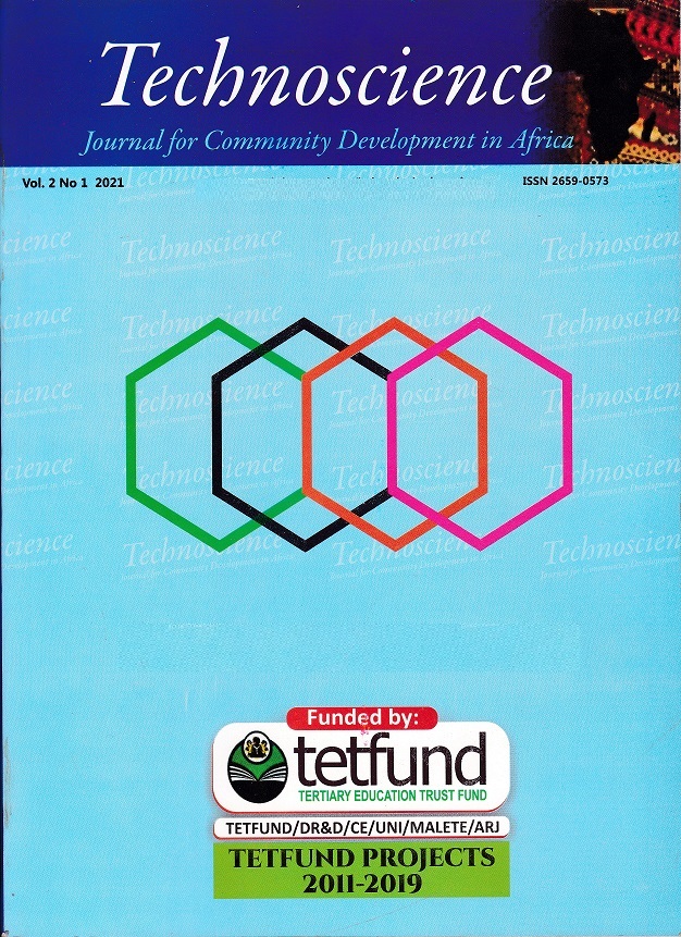 Technoscience Journal for Community Development in Africa