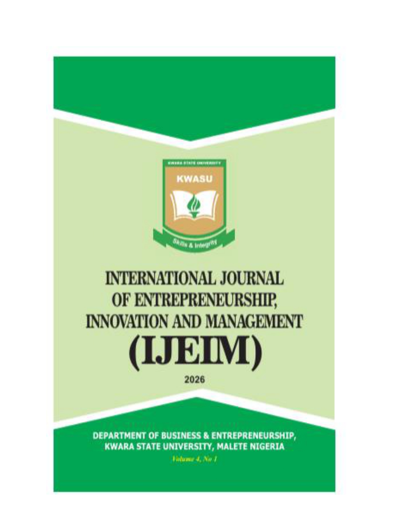 					View Vol. 4 No. 1 (2026): International Journal of Entrepreneurship, Innovation and Management
				