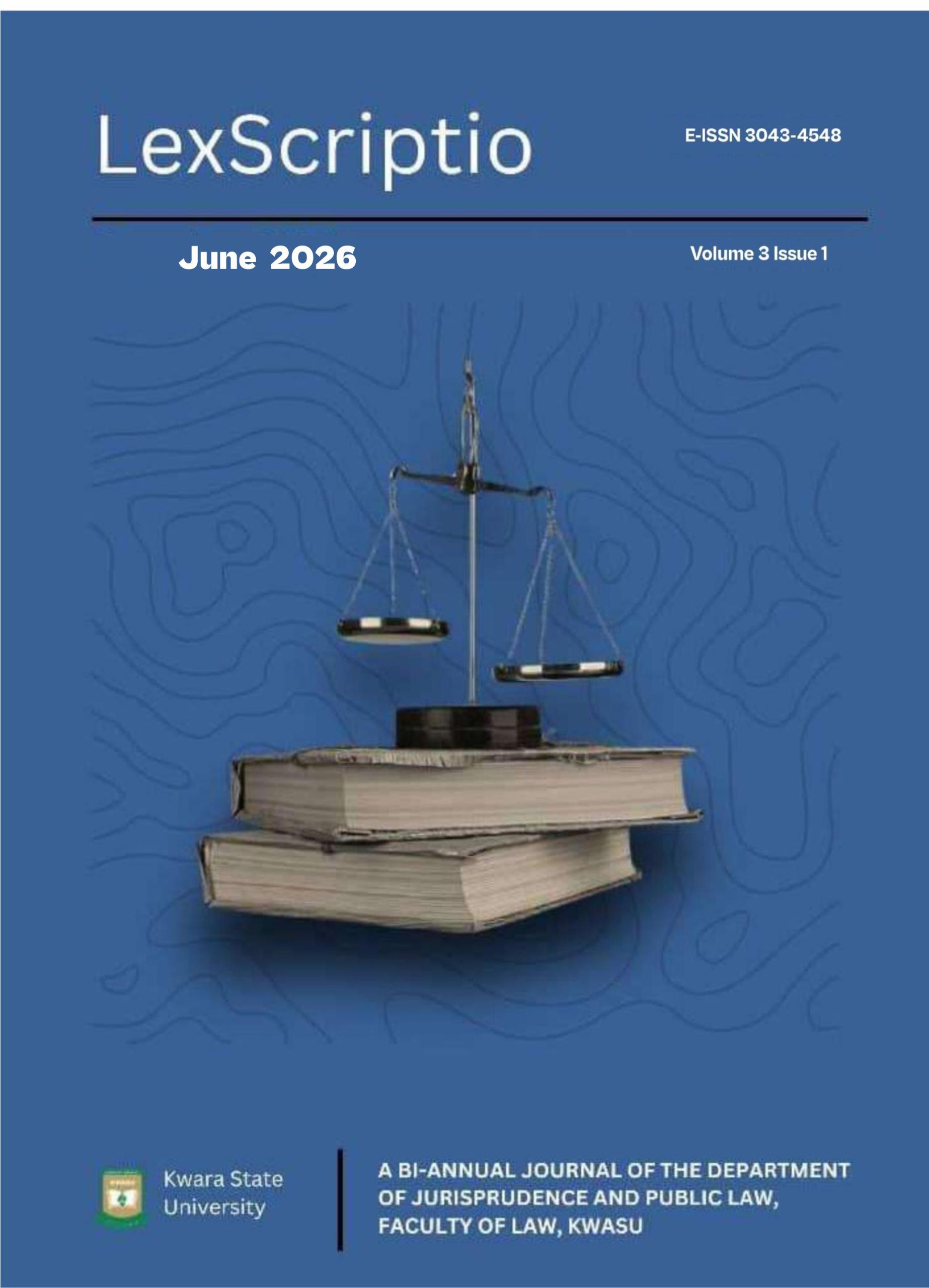 					View Vol. 3 No. 1 (2026): LexScriptio
				
